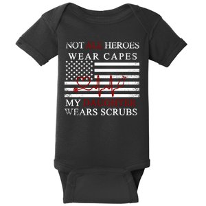 Not All Heroes Wear Capes American Nurses Baby Bodysuit