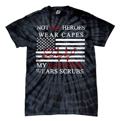 Not All Heroes Wear Capes American Nurses Tie-Dye T-Shirt