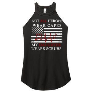 Not All Heroes Wear Capes American Nurses Women's Perfect Tri Rocker Tank