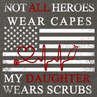Not All Heroes Wear Capes American Nurses Cotton Canvas Backpack