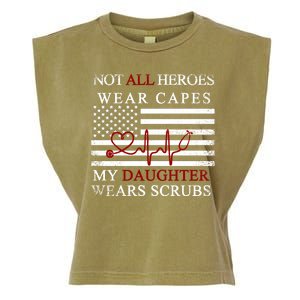 Not All Heroes Wear Capes American Nurses Garment-Dyed Women's Muscle Tee