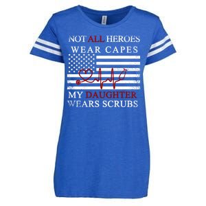 Not All Heroes Wear Capes American Nurses Enza Ladies Jersey Football T-Shirt