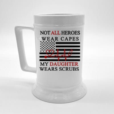 Not All Heroes Wear Capes American Nurses Beer Stein