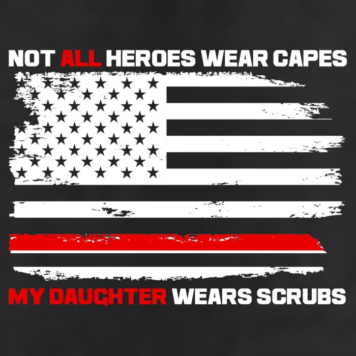 Not All Heroes Wear Capes My Daughter Wears Scrubs 11oz C Handle Ceramic Mug