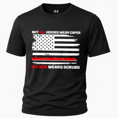 Not All Heroes Wear Capes My Son Wears Scrubs Performance Shirt