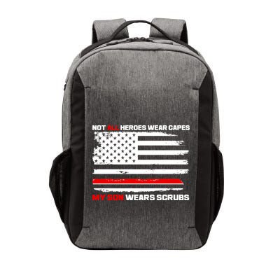 Not All Heroes Wear Capes My Son Wears Scrubs Vector Backpack