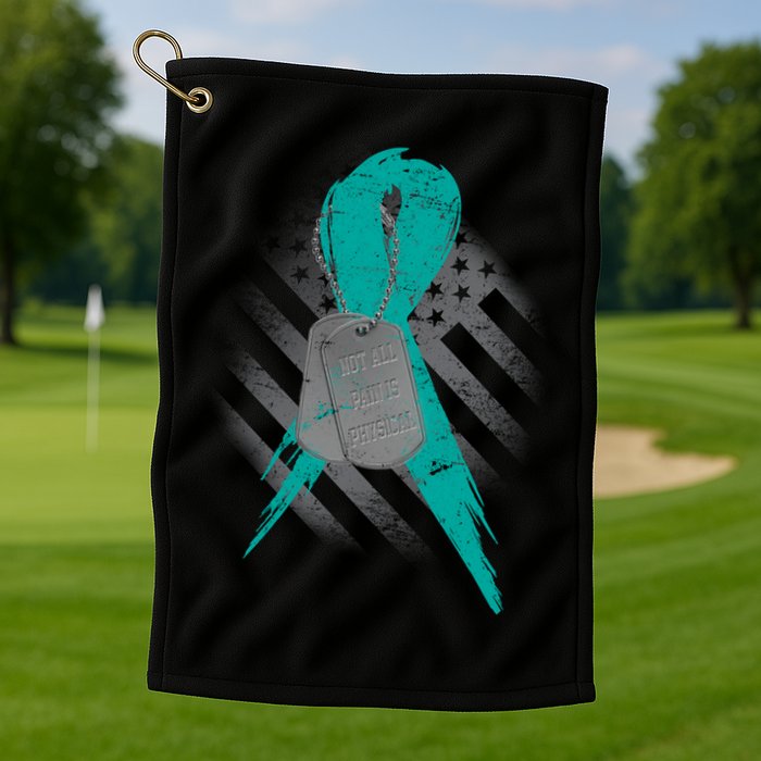 Not All Pain Is Physical Golf Towel
