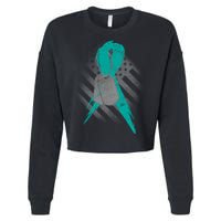 Not All Pain Is Physical Cropped Pullover Crew