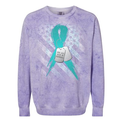 Not All Pain is Physical PTSD Awareness Colorblast Crewneck Sweatshirt