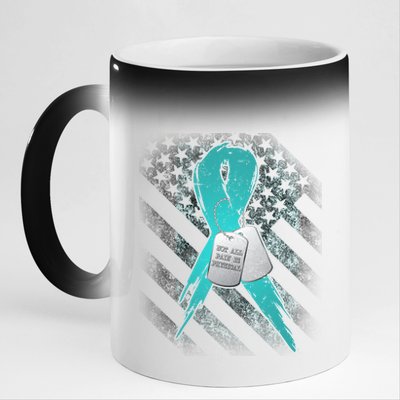 Not All Pain is Physical PTSD Awareness 11oz Black Color Changing Mug