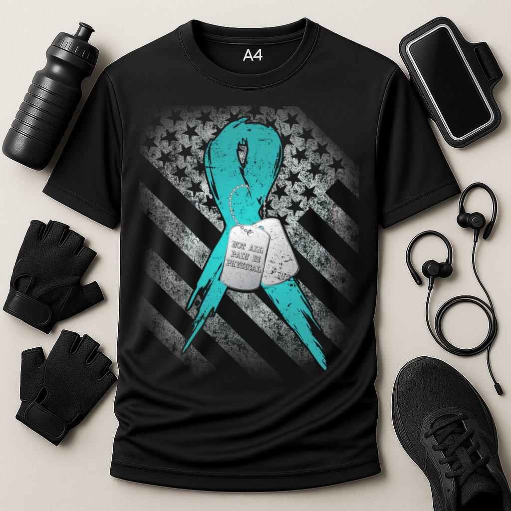 Not All Pain is Physical PTSD Awareness Performance Shirt