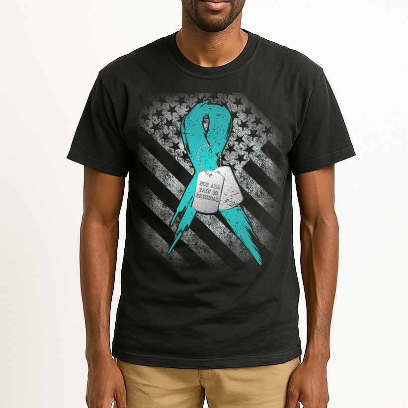 Not All Pain is Physical PTSD Awareness Tall T-Shirt