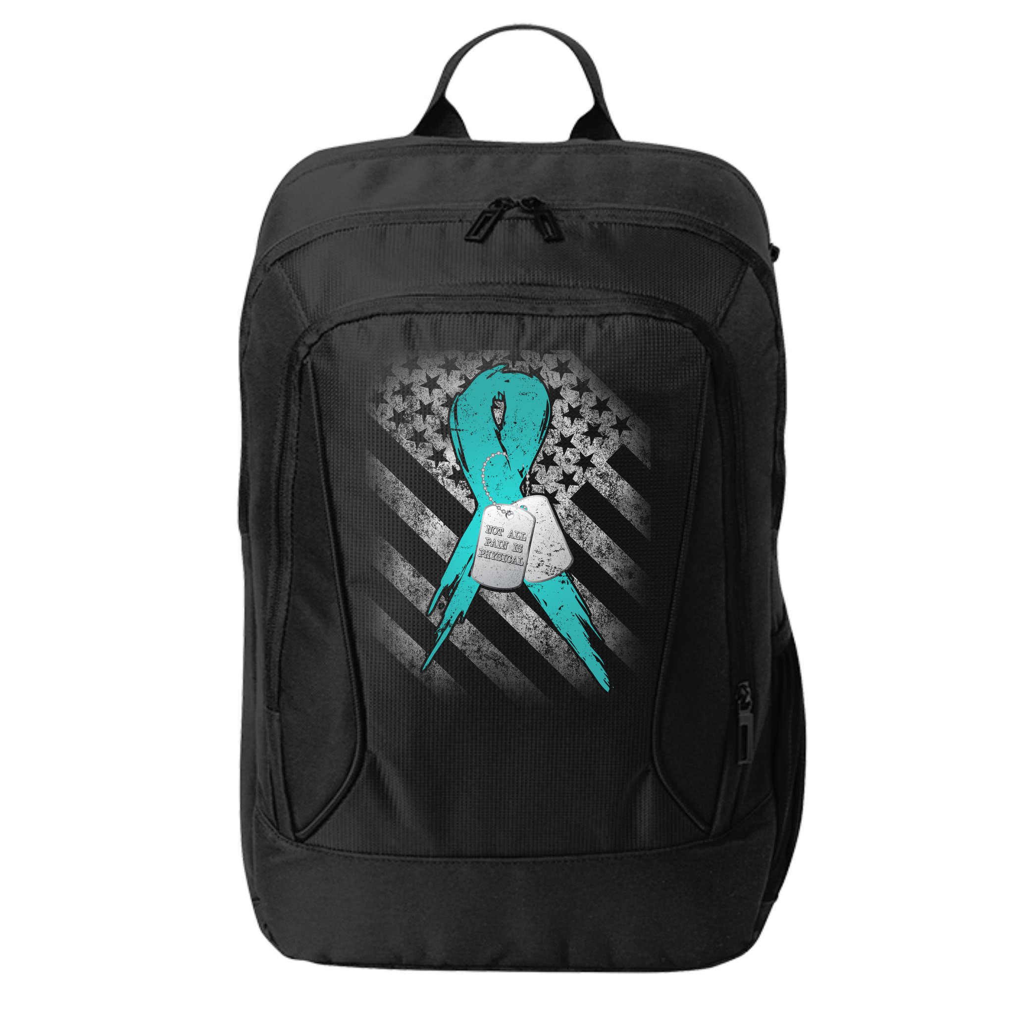 Not All Pain is Physical PTSD Awareness City Backpack