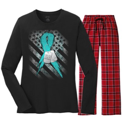 Not All Pain is Physical PTSD Awareness Women's Long Sleeve Flannel Pajama Set 