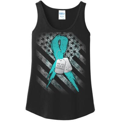 Not All Pain is Physical PTSD Awareness Ladies Essential Tank