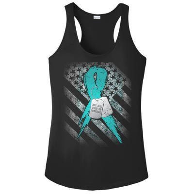 Not All Pain is Physical PTSD Awareness Ladies PosiCharge Competitor Racerback Tank