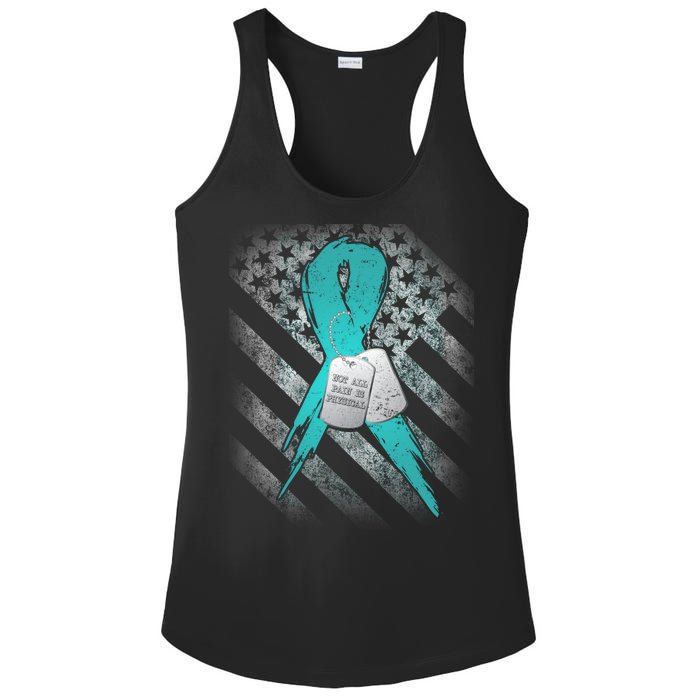 Not All Pain is Physical PTSD Awareness Ladies PosiCharge Competitor Racerback Tank