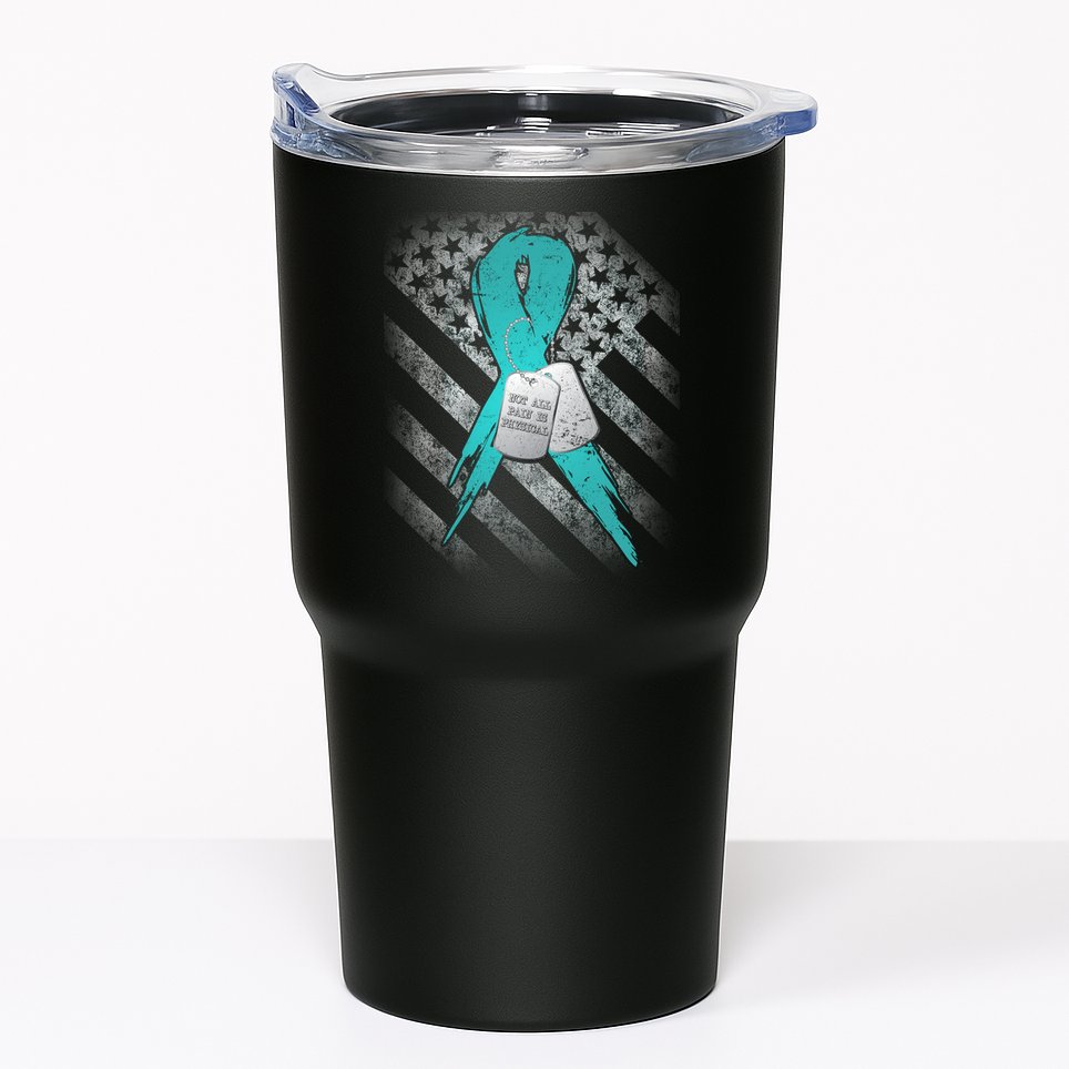 Not All Pain is Physical PTSD Awareness Tumbler