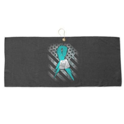 Not All Pain is Physical PTSD Awareness Large Microfiber Waffle Golf Towel