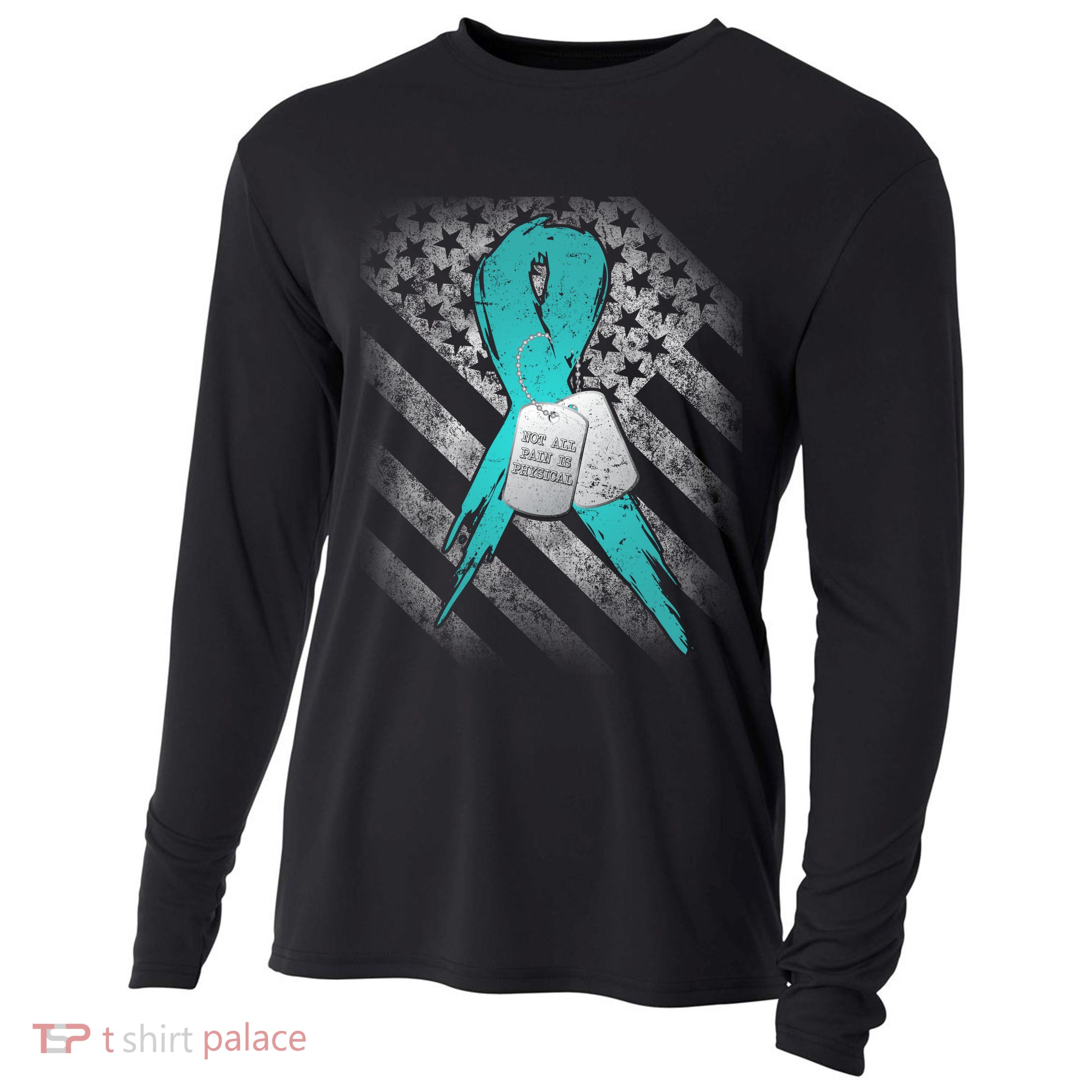 Not All Pain is Physical PTSD Awareness Cooling Performance Long Sleeve Crew