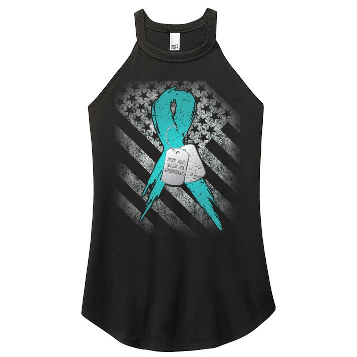 Not All Pain is Physical PTSD Awareness Women's Perfect Tri Rocker Tank
