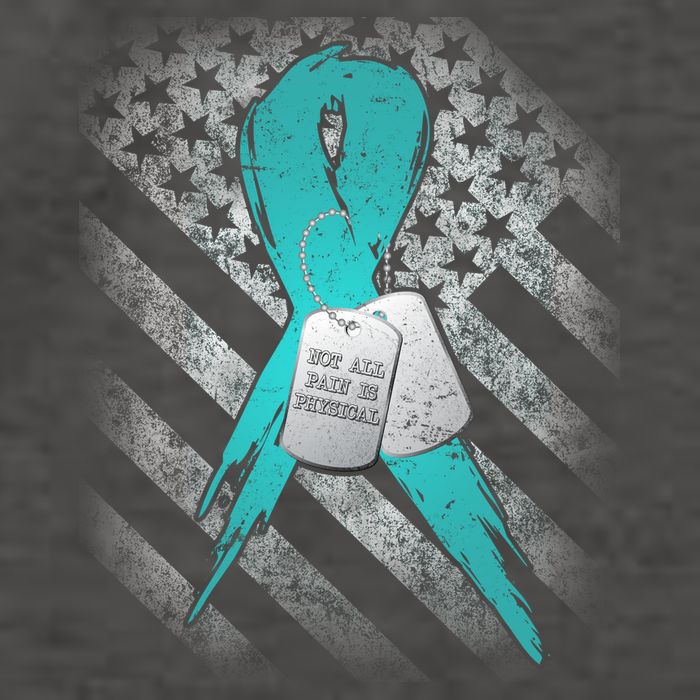 Not All Pain is Physical PTSD Awareness Vector Backpack