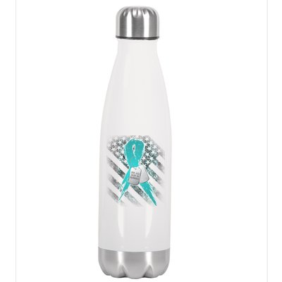 Not All Pain is Physical PTSD Awareness Stainless Steel Insulated Water Bottle