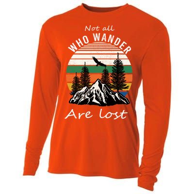 Not All Who Wander Are Lost Cooling Performance Long Sleeve Crew