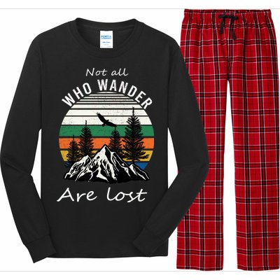 Not All Who Wander Are Lost Long Sleeve Pajama Set