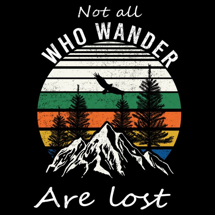 Not All Who Wander Are Lost Cooling Performance Long Sleeve Crew