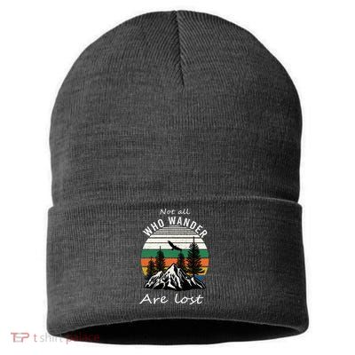 Not All Who Wander Are Lost Sustainable Knit Beanie