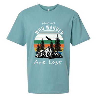 Not All Who Wander Are Lost Sueded Cloud Jersey T-Shirt