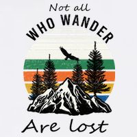 Not All Who Wander Are Lost Garment-Dyed Sweatshirt