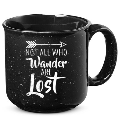 Not All Who Wander Are Lost Hiking 15oz Campfire Ceramic Mug