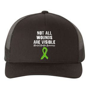 Not All Wounds Are Visible Mental Health Awareness Yupoong Adult 5-Panel Trucker Hat