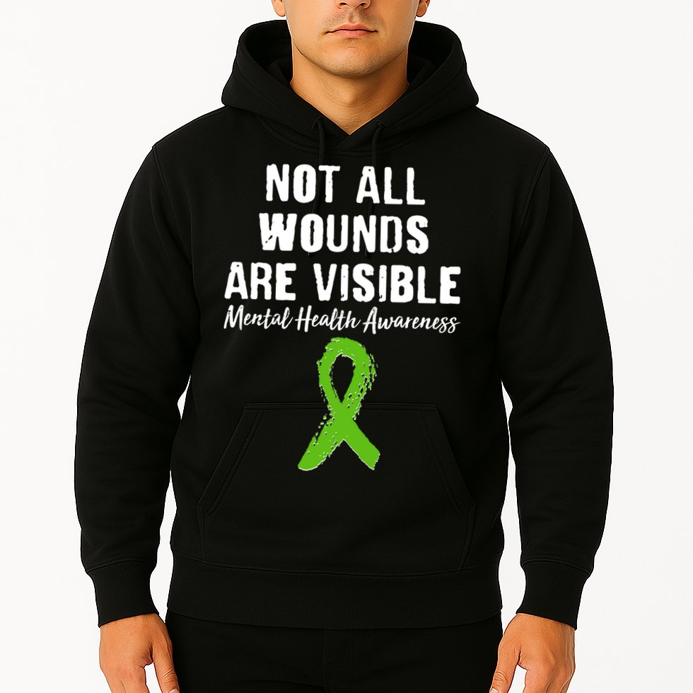Not All Wounds Are Visible Mental Health Awareness Hoodie