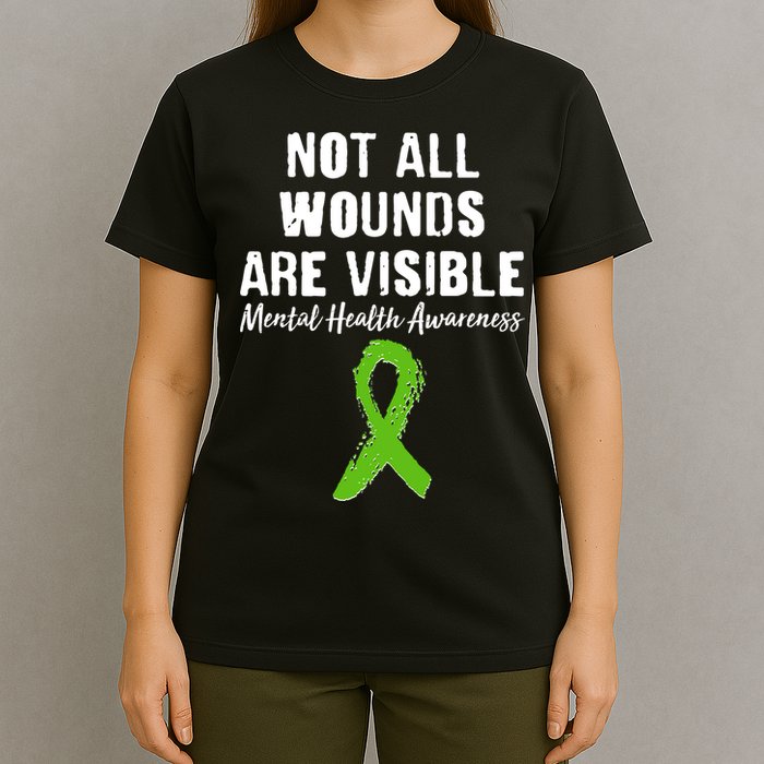 Not All Wounds Are Visible Mental Health Awareness T-Shirt