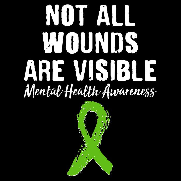 Not All Wounds Are Visible Mental Health Awareness Youth Performance Sprint T-Shirt