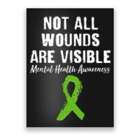 Not All Wounds Are Visible Mental Health Awareness Poster