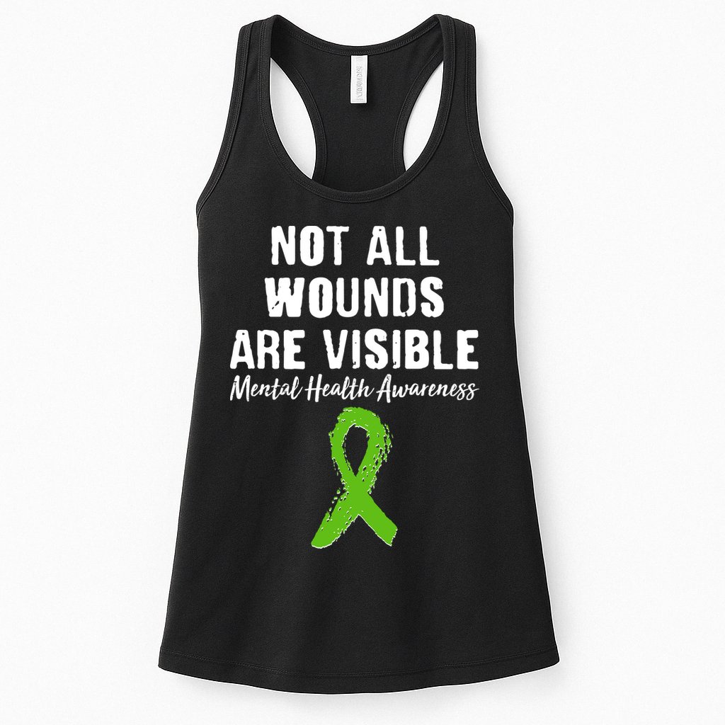 Not All Wounds Are Visible Mental Health Awareness Womens Tank Top