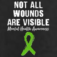 Not All Wounds Are Visible Mental Health Awareness Golf Towel
