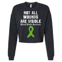 Not All Wounds Are Visible Mental Health Awareness Cropped Pullover Crew