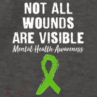 Not All Wounds Are Visible Mental Health Awareness Vector Backpack