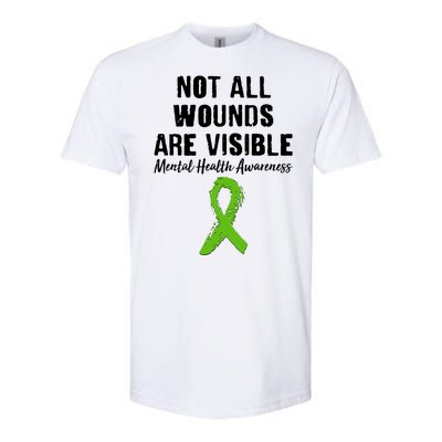 Not All Wounds Are Visible Mental Health Awareness Softstyle® CVC T-Shirt