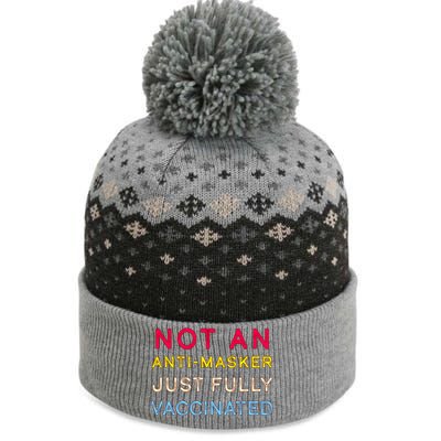 Not An Anti-Masker Just Vaccinated The Baniff Cuffed Pom Beanie