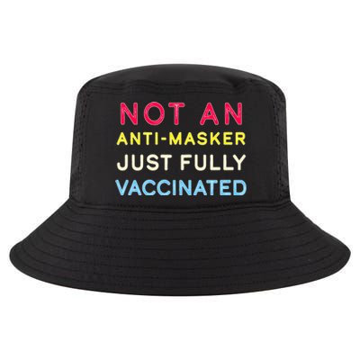 Not An Anti-Masker Just Vaccinated Cool Comfort Performance Bucket Hat