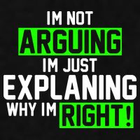 Not Arguing Explaining Why I'm Right Funny Meme Ladies PosiCharge Tri-Blend Wicking Tank