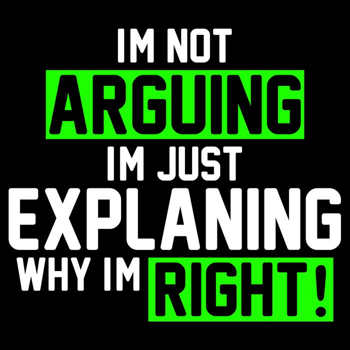 Not Arguing Explaining Why I'm Right Funny Meme 16 in Basic Backpack
