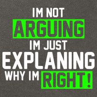 Not Arguing Explaining Why I'm Right Funny Meme Cotton Canvas Backpack