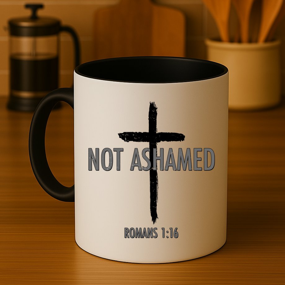 Not Ashamed Romans 1:16 Mug